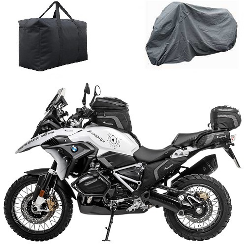 BMW GS WITH PANNIERS AND TOP BOX MOTORCYCLE COVER